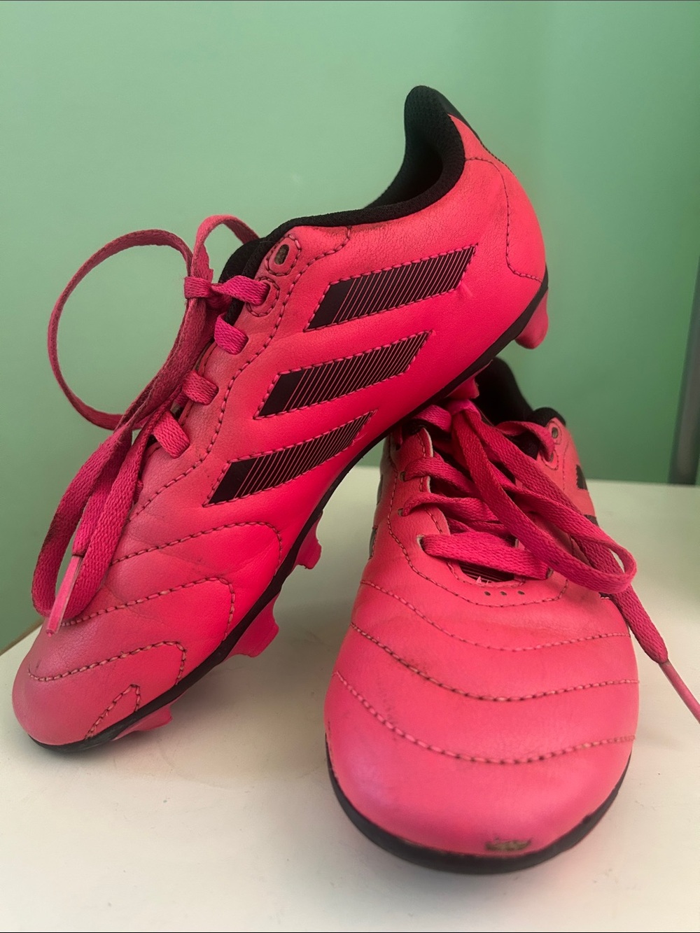 adidas Kids Pink Soccer Cleats